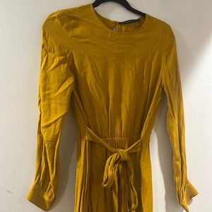 Zara Yellow MIDI Dress